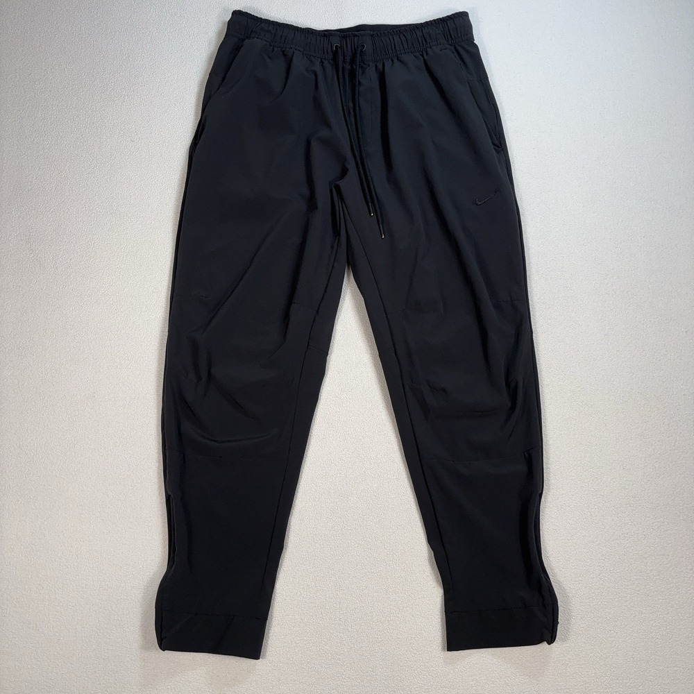 Nike Unlimited Ankle Zip Pants Men M Black Stretch Versatile Trousers Swoosh
